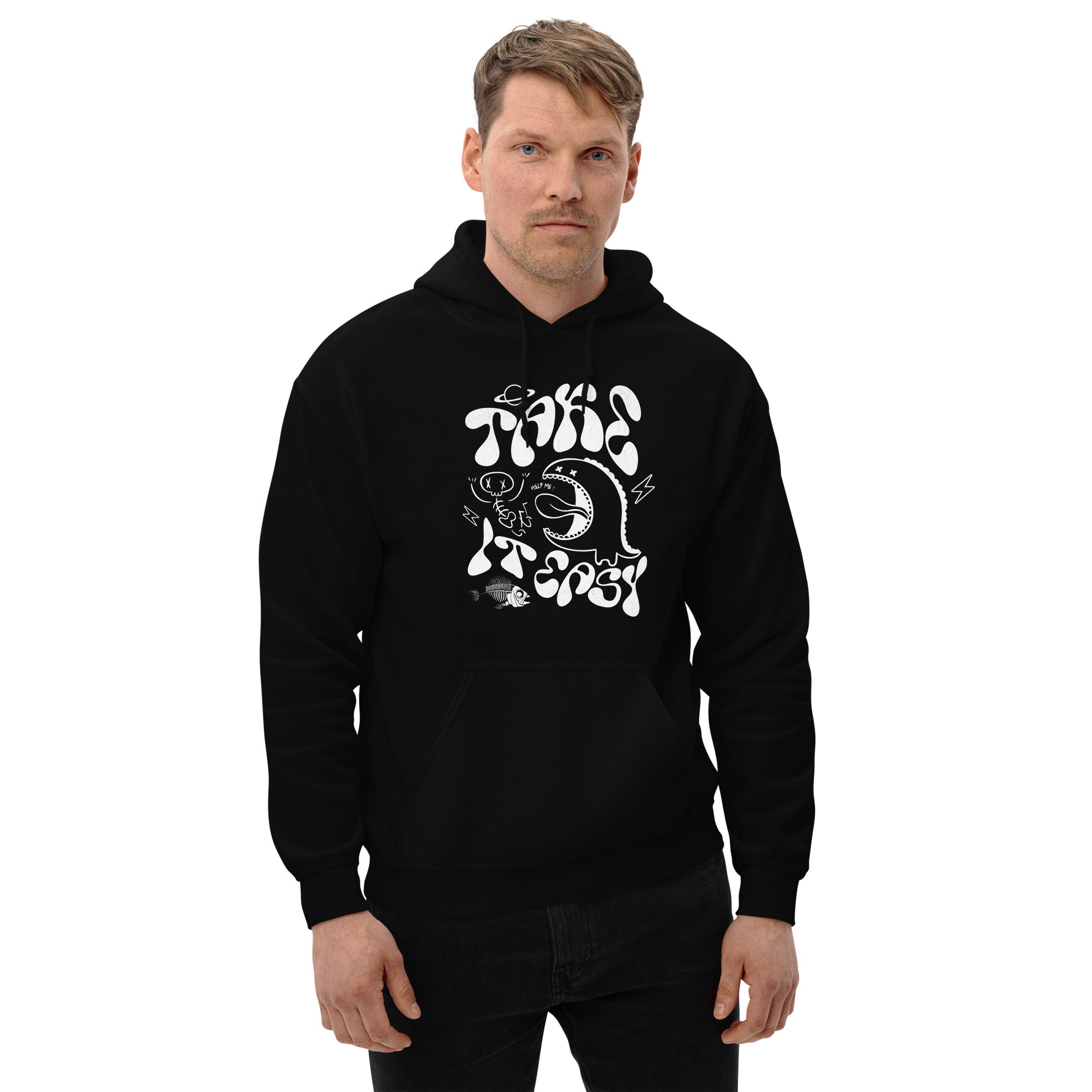 Take It Easy Unisex Hoodie - Soft & Comfortable Pullover Sweatshirt for Men & Women | Perfect for Casual Wear, Gym, and Outdoor Activities