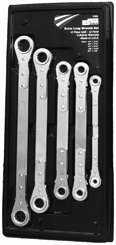 Kastar 5369 5-Piece Extra Long Ratcheting Wrench Set - Professional Grade Mechanics Tools for Tight Spaces & Automotive Repair