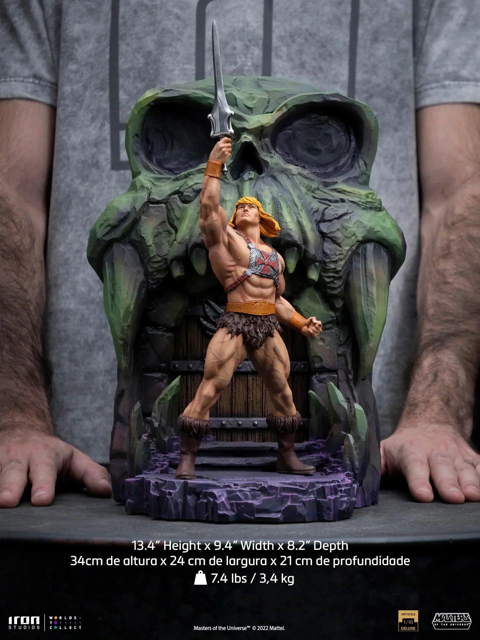 Iron Studios Masters of the Universe He-Man Deluxe BDS Art Scale 1/10 Statue - Collectible Action Figure for Display & Home Decor, Perfect for Fans & Gift Giving