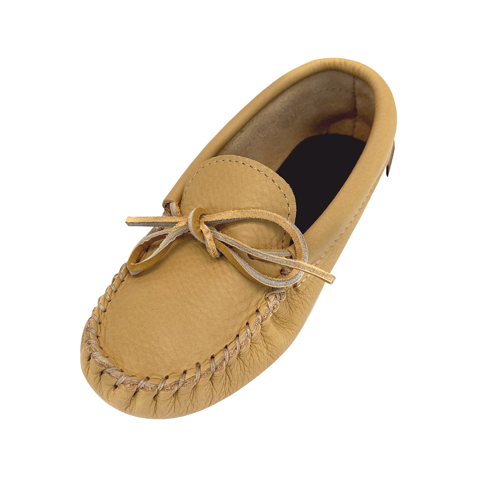 Women's Soft Moosehide Leather Moccasins - Comfortable Handmade Slip-On Shoes for Indoor/Outdoor Wear - Perfect for Home, Office & Casual Outings