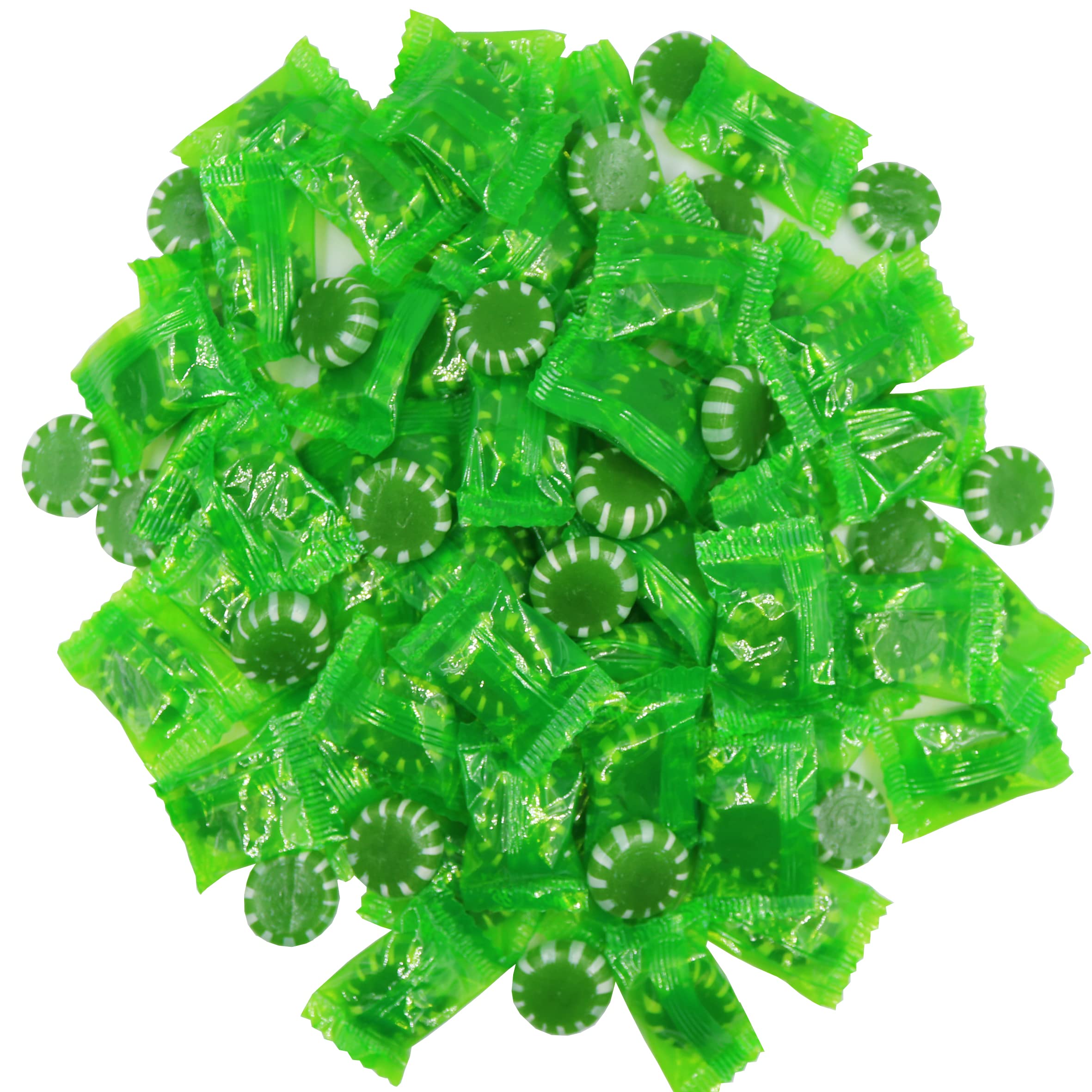 FirstChoiceCandy Individually Wrapped Hard Candy Disc Buttons - Key Lime Flavor, 2 Pound Bulk Bag | Perfect for Party Favors, Office Treats & Gift Baskets