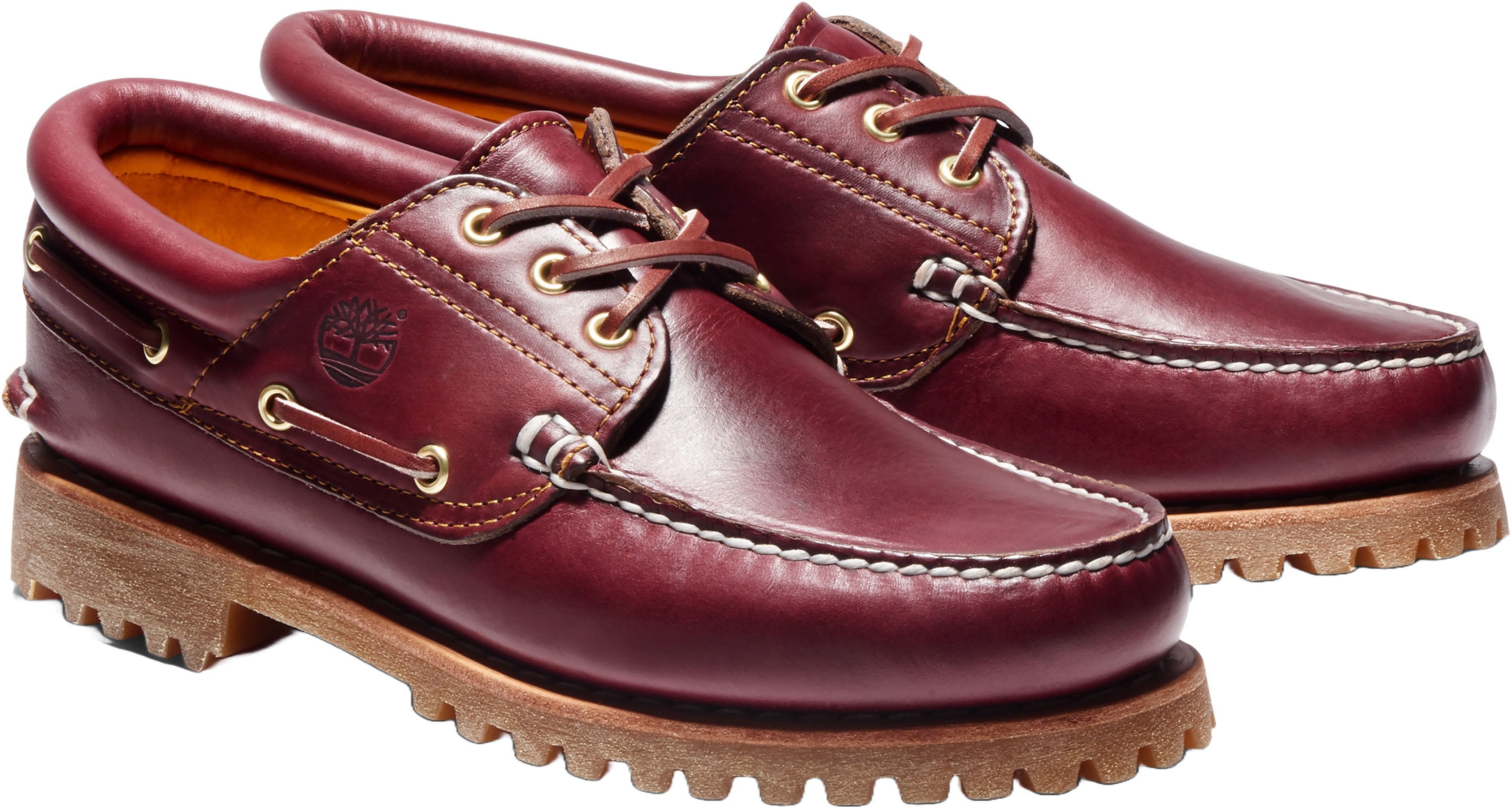 Men's 3 Eye Lug Handsewn Boat Shoes - Classic Leather Slip-On Loafers for Casual & Business Wear | Perfect for Sailing, Driving, and Office Occasions