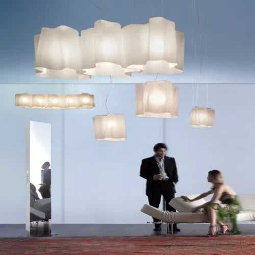 Artemide Logico Triple Nested Ceiling Light - Modern LED Pendant Lighting Fixture in 3 Sizes (Small/Medium/Large) for Living Room, Bedroom or Dining Room