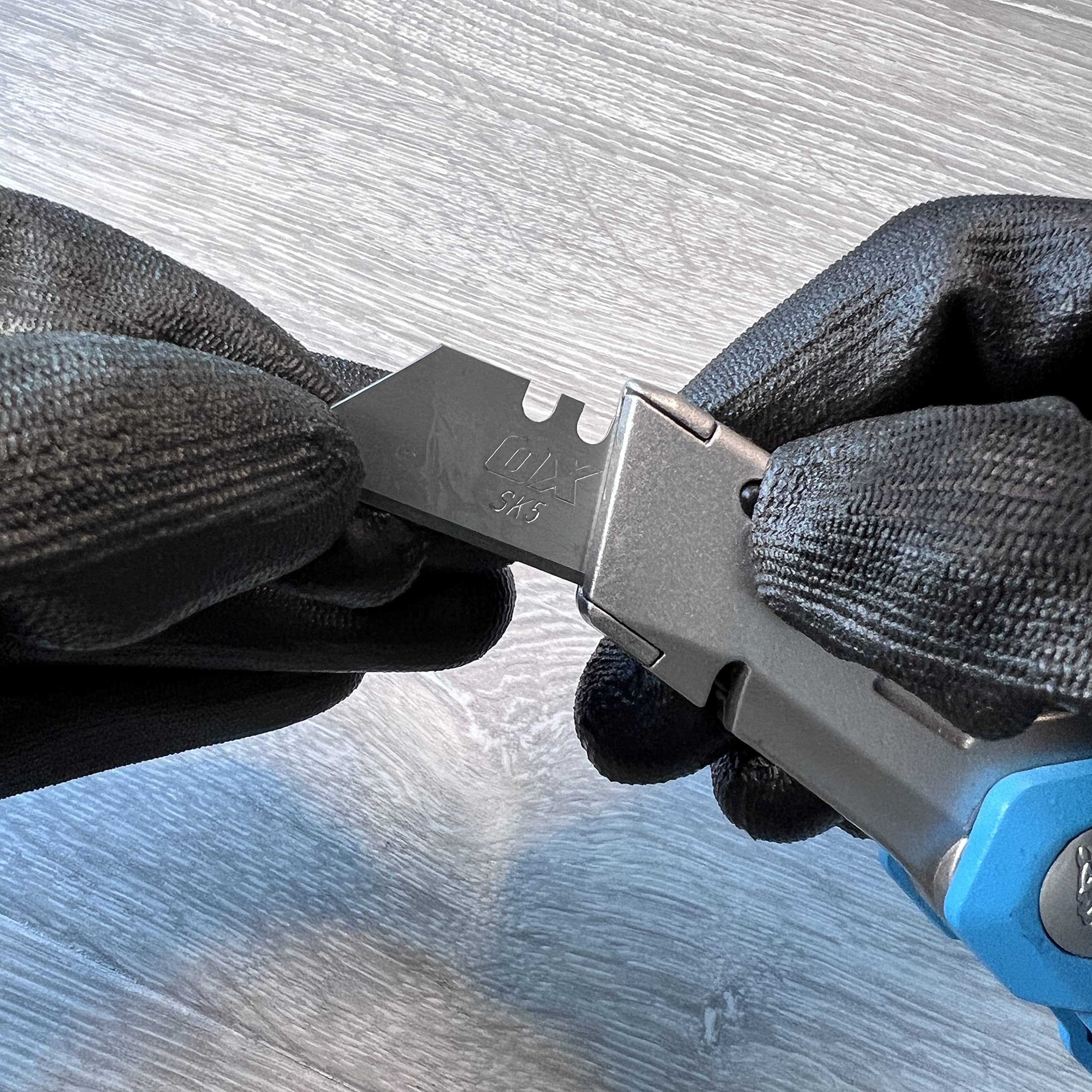 OX Pro Retractable Folding Knife - Tactical Pocket Knife with Safety Lock, EDC Utility Tool for Camping, Hiking, Survival & Everyday Carry