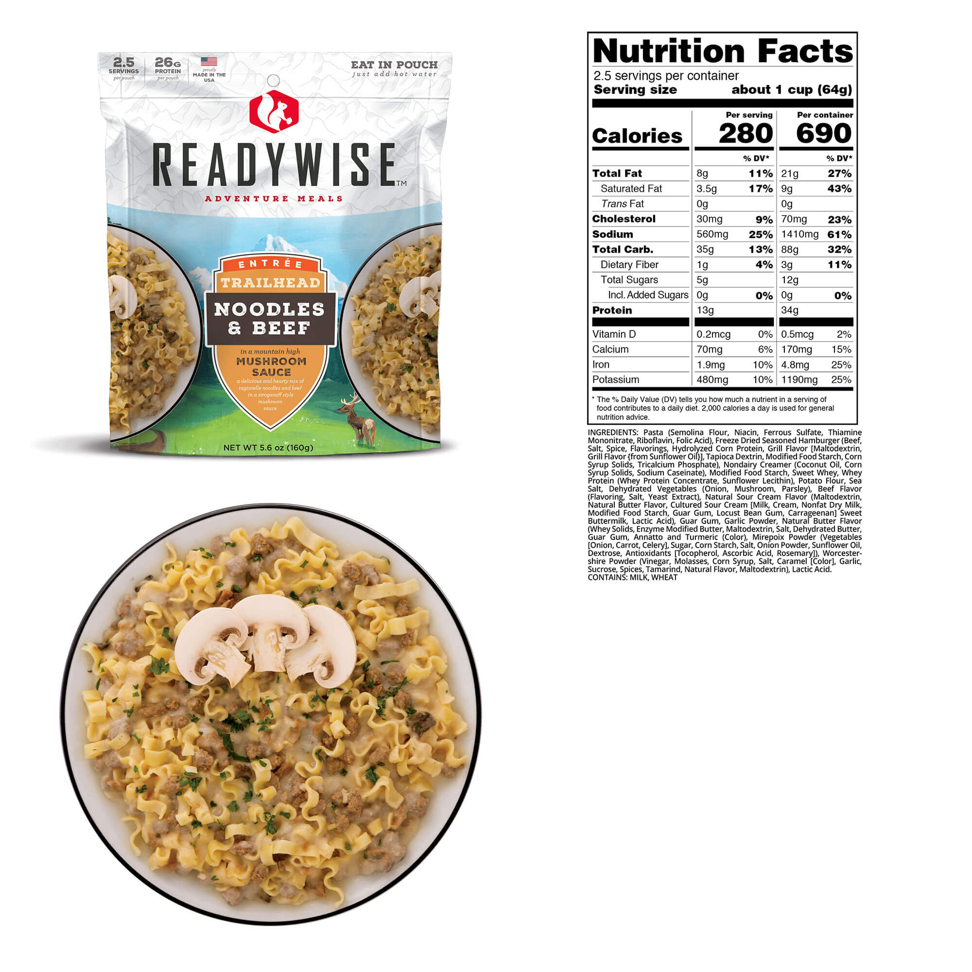 ReadyWise 2-Day Emergency Food Supply Kit with Dry Bag | Survival & Camping Meals for Outdoor Adventures, Hiking, and Emergency Preparedness