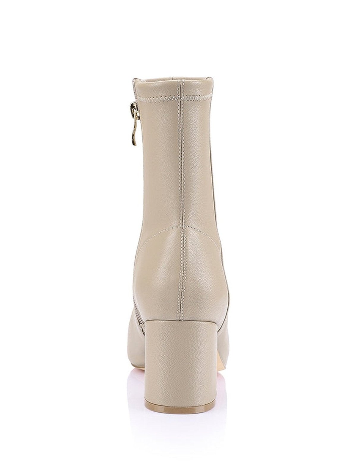 Juan II Sock Boots - Nude Stretch Kid Leather Ankle Boots for Women | Comfortable & Stylish for Office, Party & Everyday Wear
