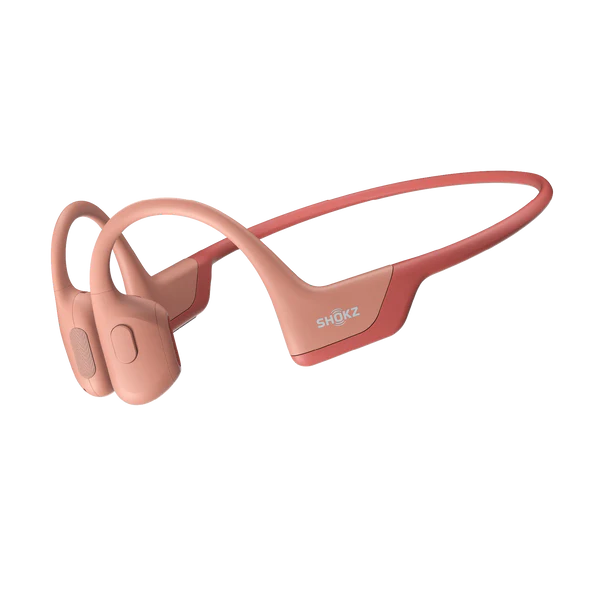 Shokz OpenRun Pro Bone Conduction Headphones - Wireless Bluetooth Sports Headphones for Running, Cycling & Workouts - Sweatproof & Lightweight (Pink) - Perfect for Outdoor Activities & Gym Training