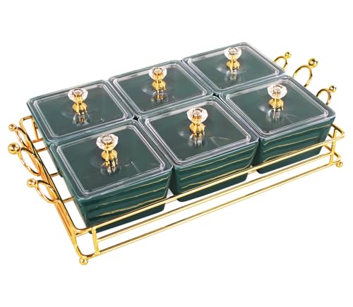 Green 6 - grid Crown Tray
