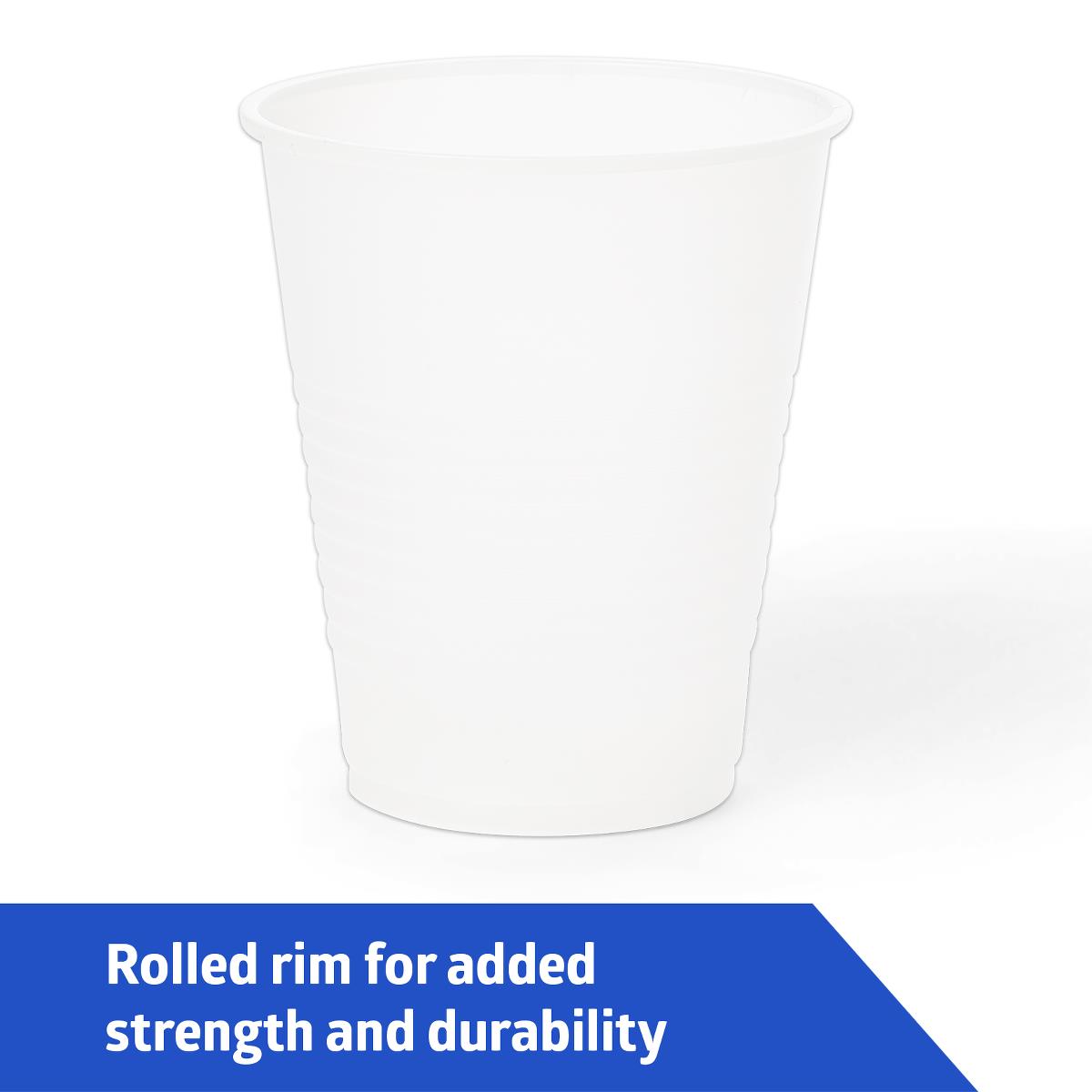 Clear Plastic Cups Bulk 2500 Pack - Disposable Translucent Party Cups for Weddings, Events & Outdoor Gatherings