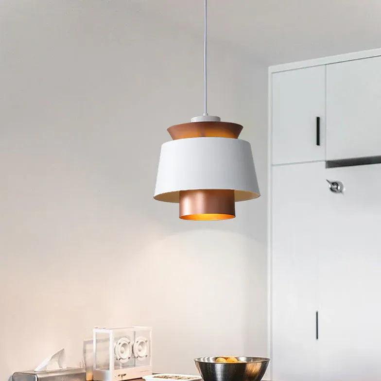 Modern Double Layer LED Pendant Light - Energy Efficient Hanging Lamp for Living Room, Bedroom & Dining Room Lighting