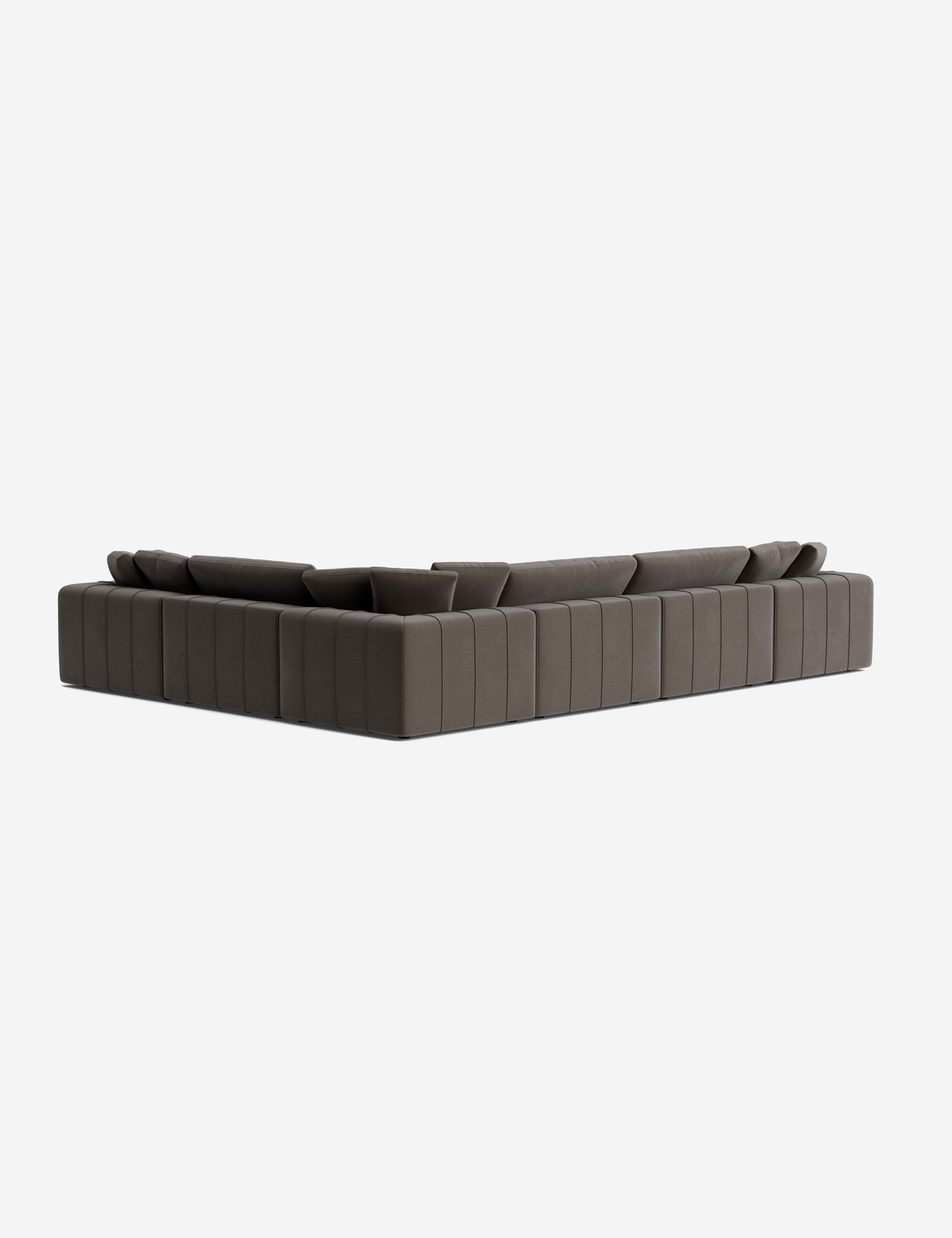 Capella Modular Corner Sectional Sofa - Modern L-Shaped Couch for Living Room, Home Theater & Lounge Areas | Customizable Comfortable Furniture