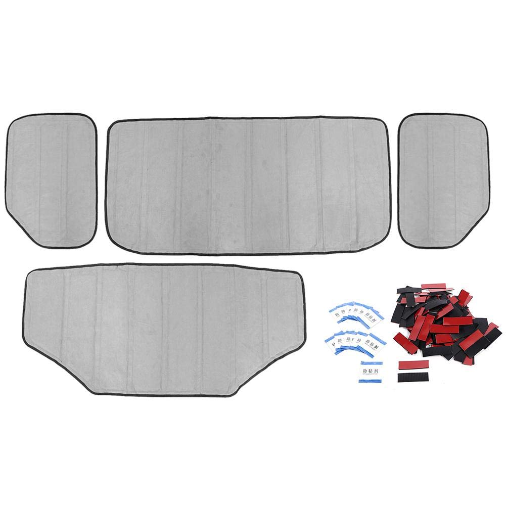 Qiilu Car Roof Heat Insulation Pad - Thermal Insulation Mat for Jeep Wrangler JL 4 Door - Sun Protection & Temperature Control for Summer Driving & Outdoor Adventures