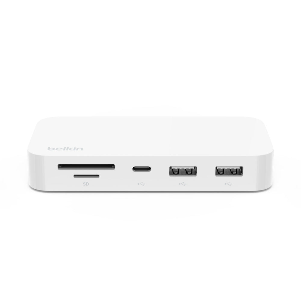 Belkin 6-in-1 USB C Hub with Mount - Multiport Adapter for Laptop & Desktop PC - Perfect for Home Office, Travel & Workspace Connectivity