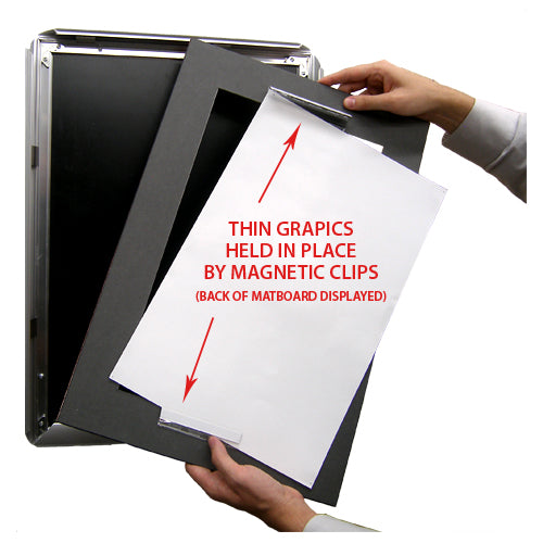 Premium 24x48 Designer Snap Frames for Posters - 2 Wide Matboard Included - Perfect for Art Galleries, Home Decor & Office Displays