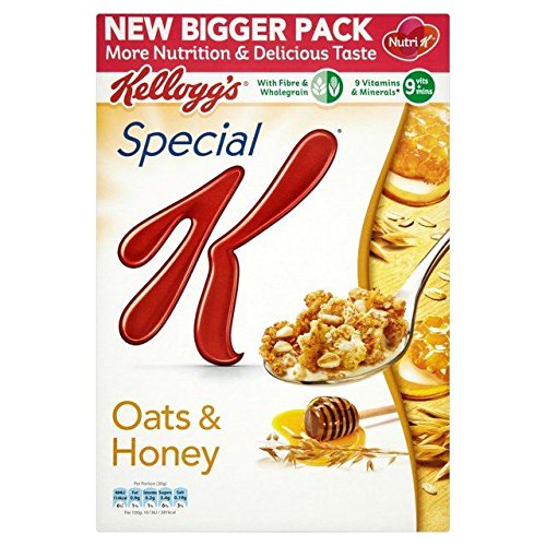 Kellogg's Special K Oats & Honey Cereal - 420g Box | Healthy Breakfast Cereal for Weight Loss & Fitness | Perfect for Busy Mornings & On-the-Go Snacking