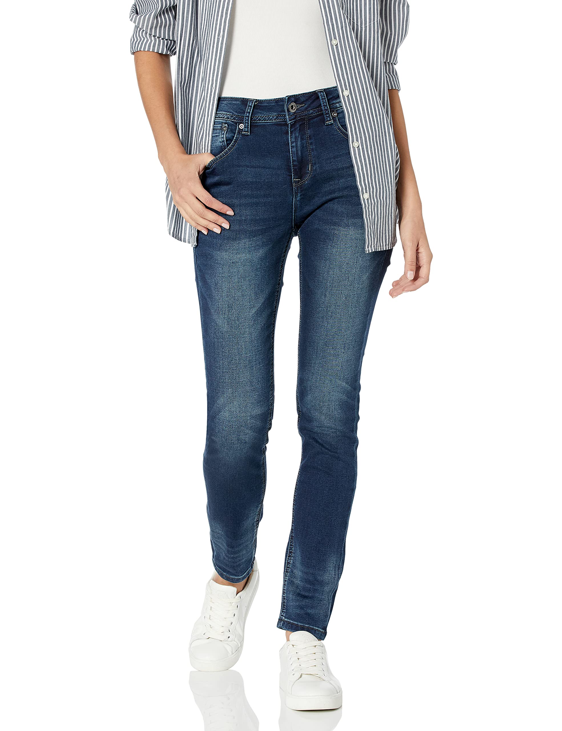 Grace in LA Women's Easy Fit Skinny Jeans - Stretch Comfort Denim Pants for Everyday Wear | Office, Casual & Night Out Outfits