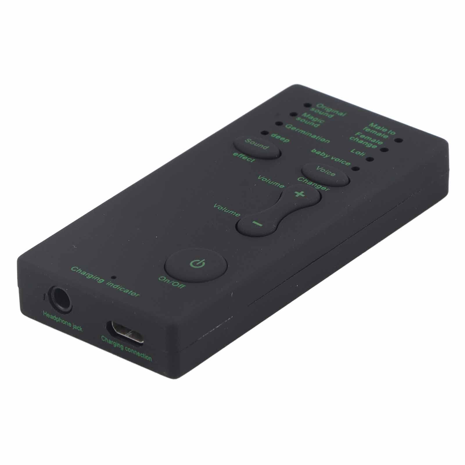 OKJHFD Mini Voice Changer Device - Portable Sound Card for Mobile Phone, Computer, Laptop - Perfect for Gaming, Live Streaming, and Voice Modulation