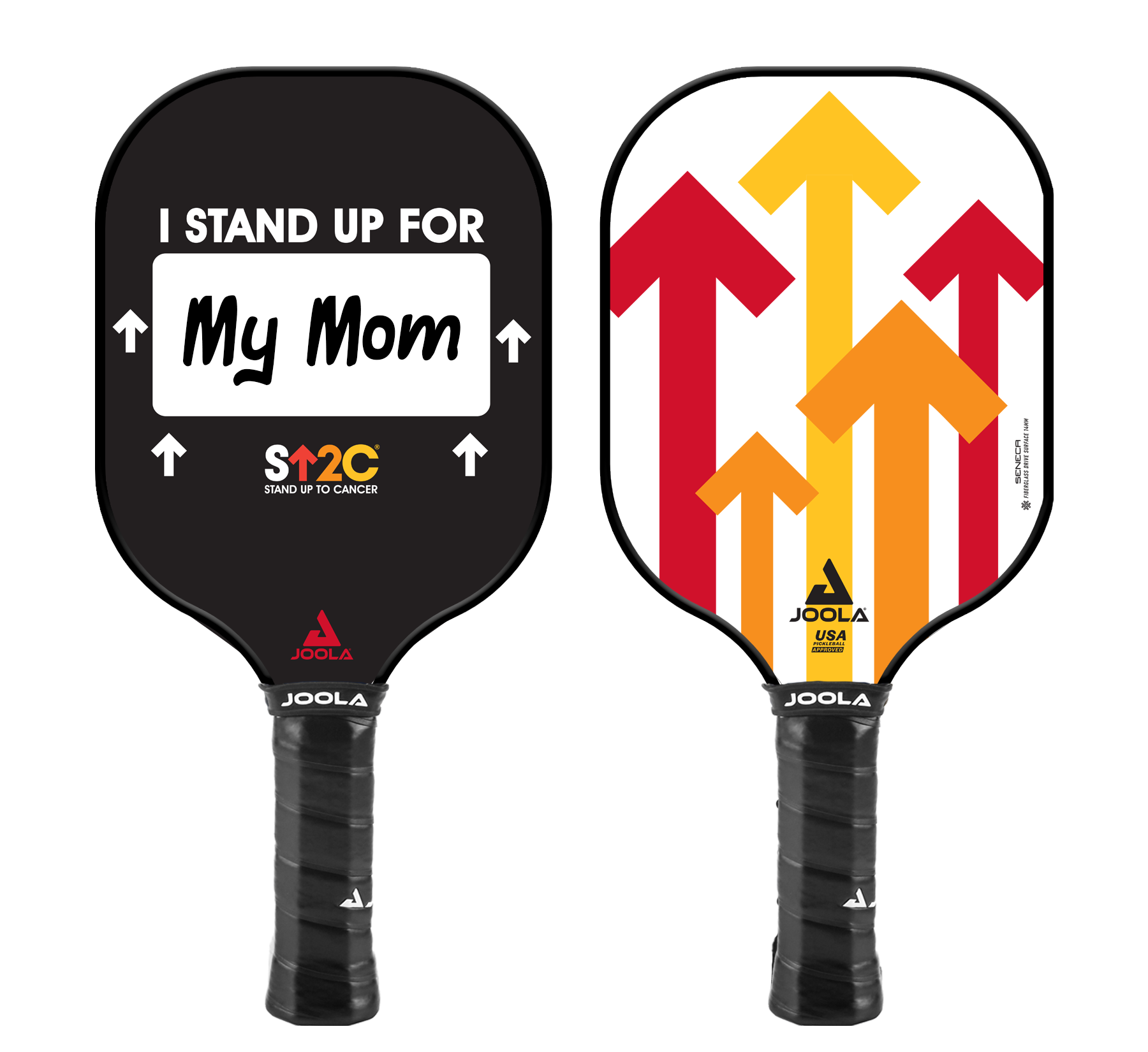 JOOLA Stand Up To Cancer Pickleball Paddle - Premium Carbon Fiber Paddle for Competitive Play - Perfect for Outdoor & Indoor Pickleball Games, Tournaments, and Charity Events