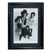 Jimi Hendrix Framed Poster 16x23 Inches - The Jimi Hendrix Experience Hulton Archive Giclee Art Print - Perfect for Music Lovers, Rock Decor & Man Cave Wall Art