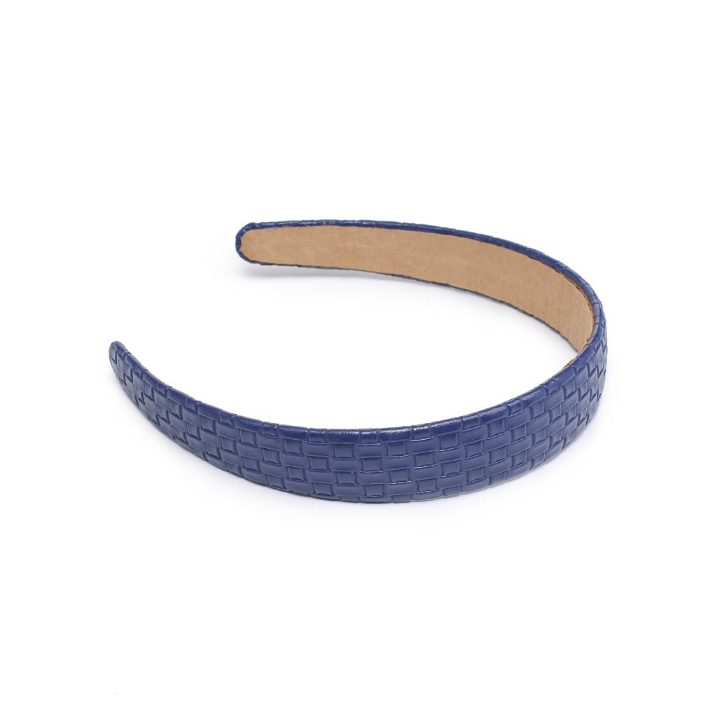 Stylish Embossed Woven Vegan Leather Headband for Women - Fashion Hair Accessory for Workouts, Yoga, and Everyday Wear