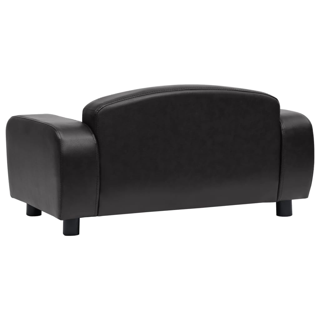 Premium Faux Leather Dog Sofa Bed - 31.5