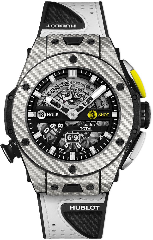 Hublot Big Bang Unico Golf Carbon Fiber Men's Watch - Luxury Swiss Chronograph for Golfers & Sports Enthusiasts | Waterproof & Durable for Golf, Business & Special Occasions