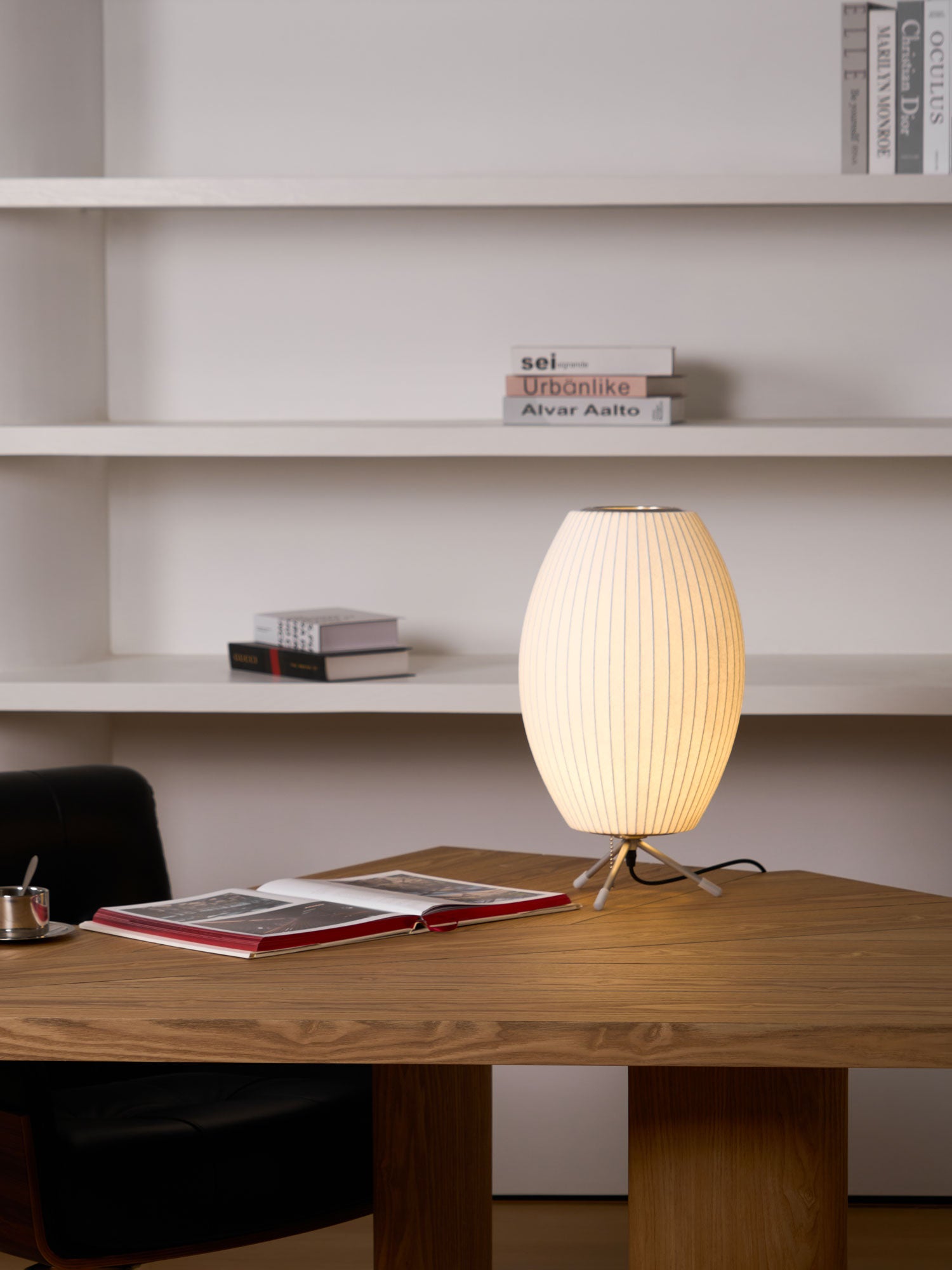 Nelson Tripod Table Lamp - Modern Adjustable LED Desk Light for Home Office, Bedroom & Living Room - Perfect for Reading, Working & Decor