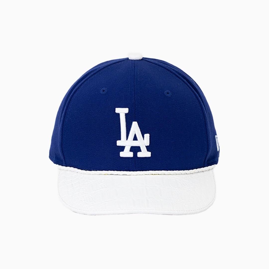 Breyer's Buck 50 Los Angeles Dodgers Baseball Cap with Genuine Leather Visor - Perfect for Game Day, Sports Fans & Streetwear Fashion
