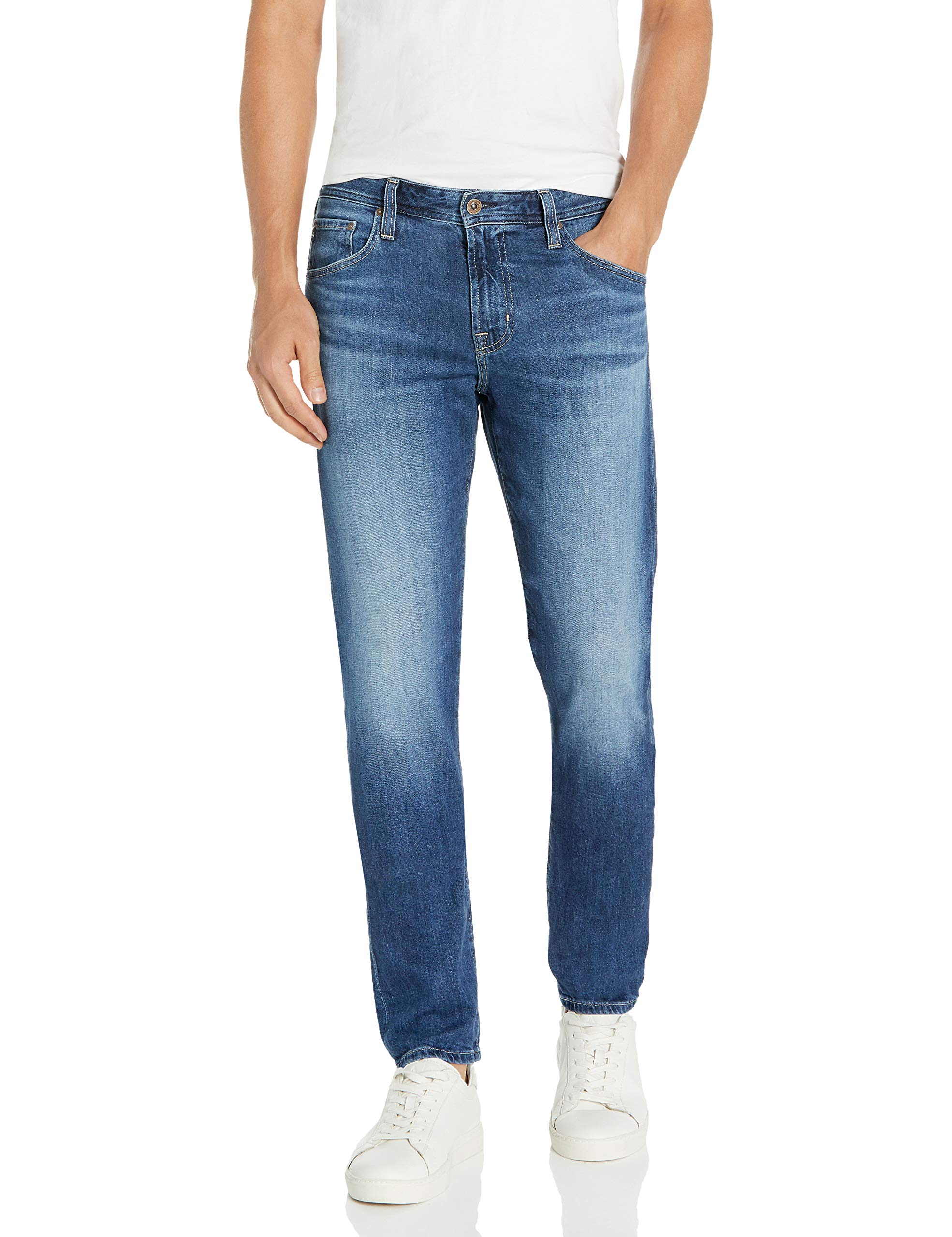 AG Adriano Goldschmied Men's The Tellis Modern Slim Fit Stretch Denim Jeans - Comfortable Slim Leg Design for Casual Wear & Office Outfits