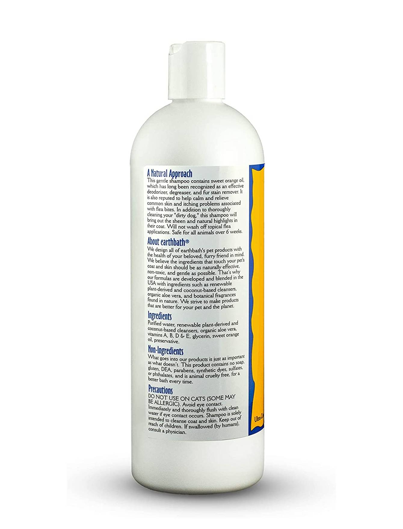 Earthbath Orange Peel Oil Dog Shampoo for Itchy Skin & Odor Control - 16oz & 1 Gallon Sizes - Natural Pet Grooming Solution for Bathing & Coat Care - Perfect for Dogs with Sensitive Skin & Allergies