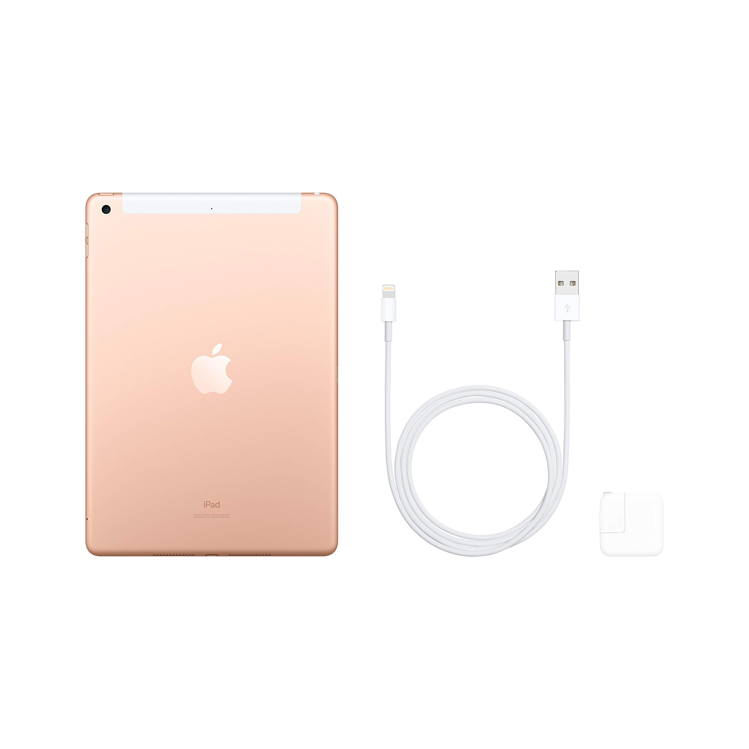 Apple iPad 10.2-inch (Latest Model) - 128GB Wi-Fi + Cellular, Gold (Renewed) | Perfect for Work, Study & Entertainment On-The-Go