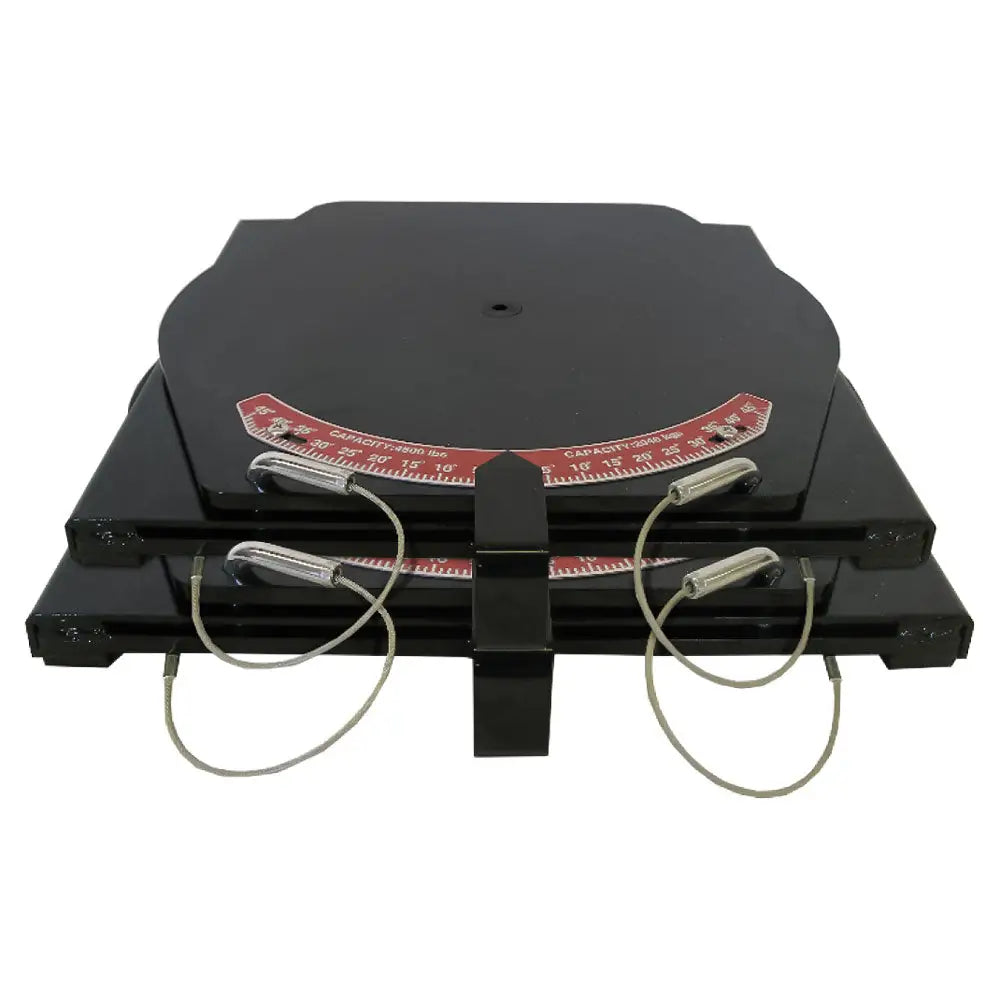 Cemb Heavy-Duty Turnplates for Vehicle Alignment Lift - Mild Steel Pair (4.5K lbs Capacity per Plate) - Ideal for Auto Repair Shops & DIY Car Maintenance - Model 1300025140P