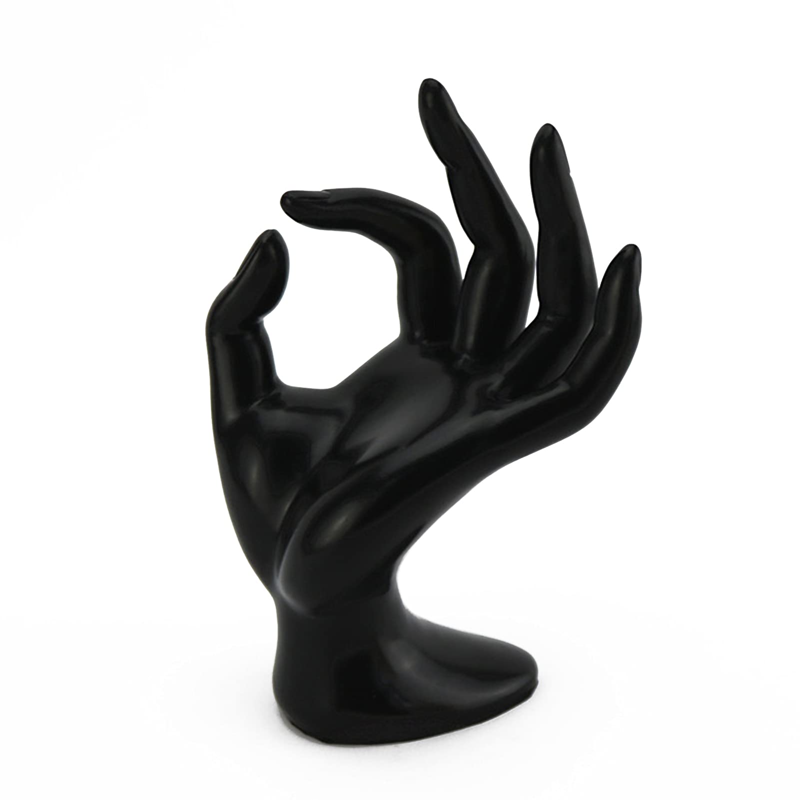 VELIHOME Hand Model Ring Stand - Ok Shaped Bracelet Display Stand for Jewelry, PVC Material (17x11cm) - Perfect for Jewelry Stores, Boutiques & Home Decor Display