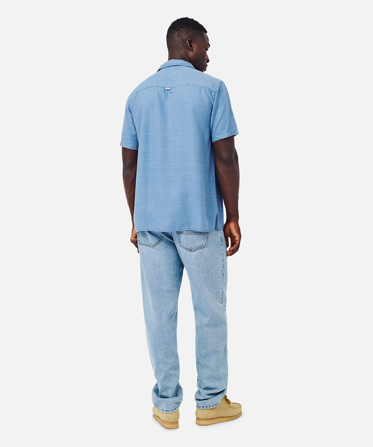 The La Vista Short Sleeve Shirt for Men - Premium Indigo Cotton Casual Wear - Perfect for Summer Outings & Beach Vacations