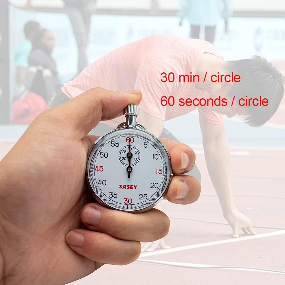 LeTkingok Professional Sports Stopwatch - Mechanical Chronograph Timer for Running, Swimming, Track & Field - Handheld Stopwatch with Large Display (SXJ505) - Perfect for Coaches, Athletes & Timekeeping Events