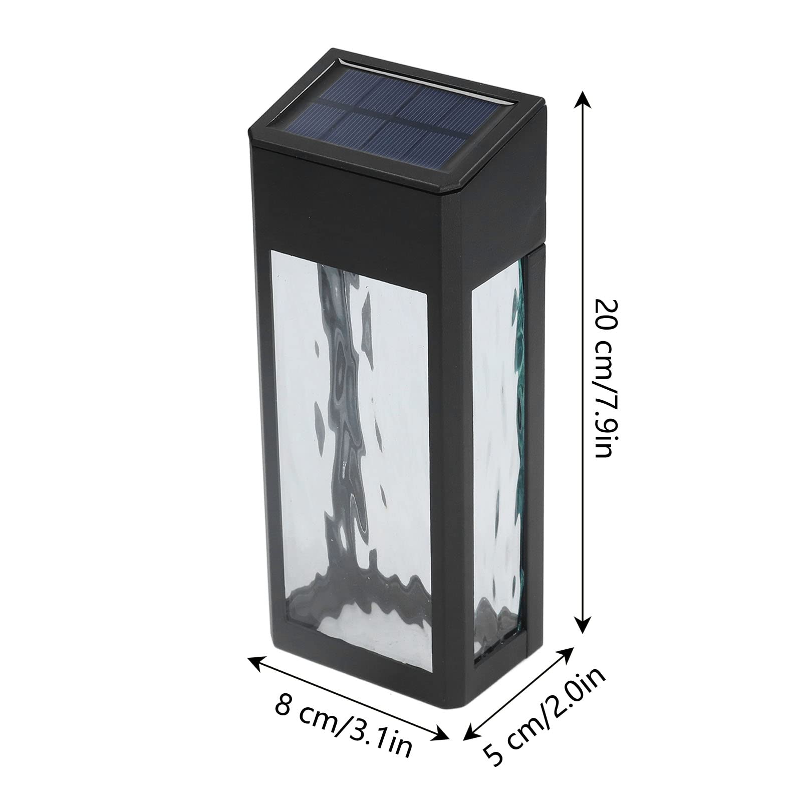 Solar Powered Outdoor Wall Sconce Lights - Waterproof LED Fence Lighting for Patio, Deck, Yard, Stairs & Front Door - Decorative Solar Garden Lights for Forest, Pathway & Landscape Illumination