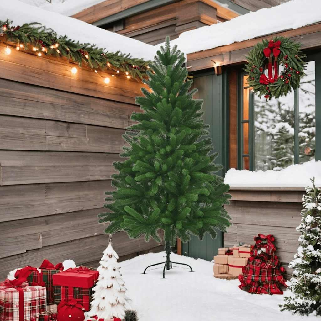 7 ft Premium Artificial Christmas Tree with Realistic Needles - Perfect for Home, Office & Holiday Decorations