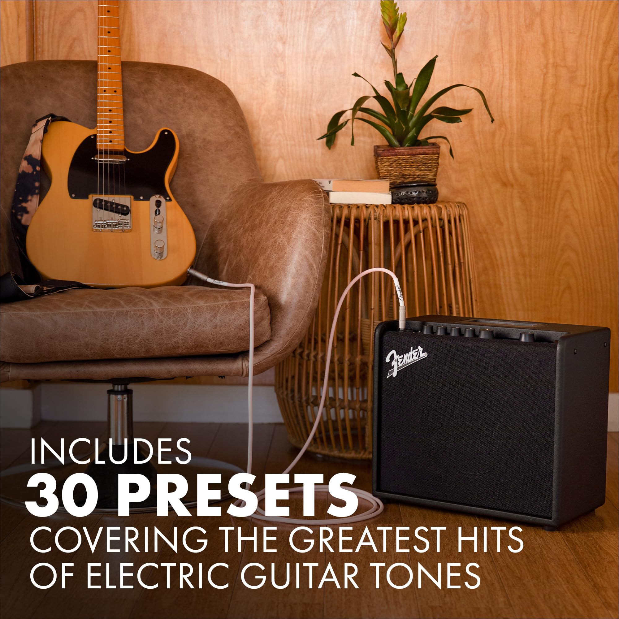 Fender Mustang LT-25 Digital Guitar Amplifier - 25W Electric Guitar Amp with Built-in Effects, Headphone Jack & USB Connectivity - Perfect for Home Practice, Studio Recording & Live Performances
