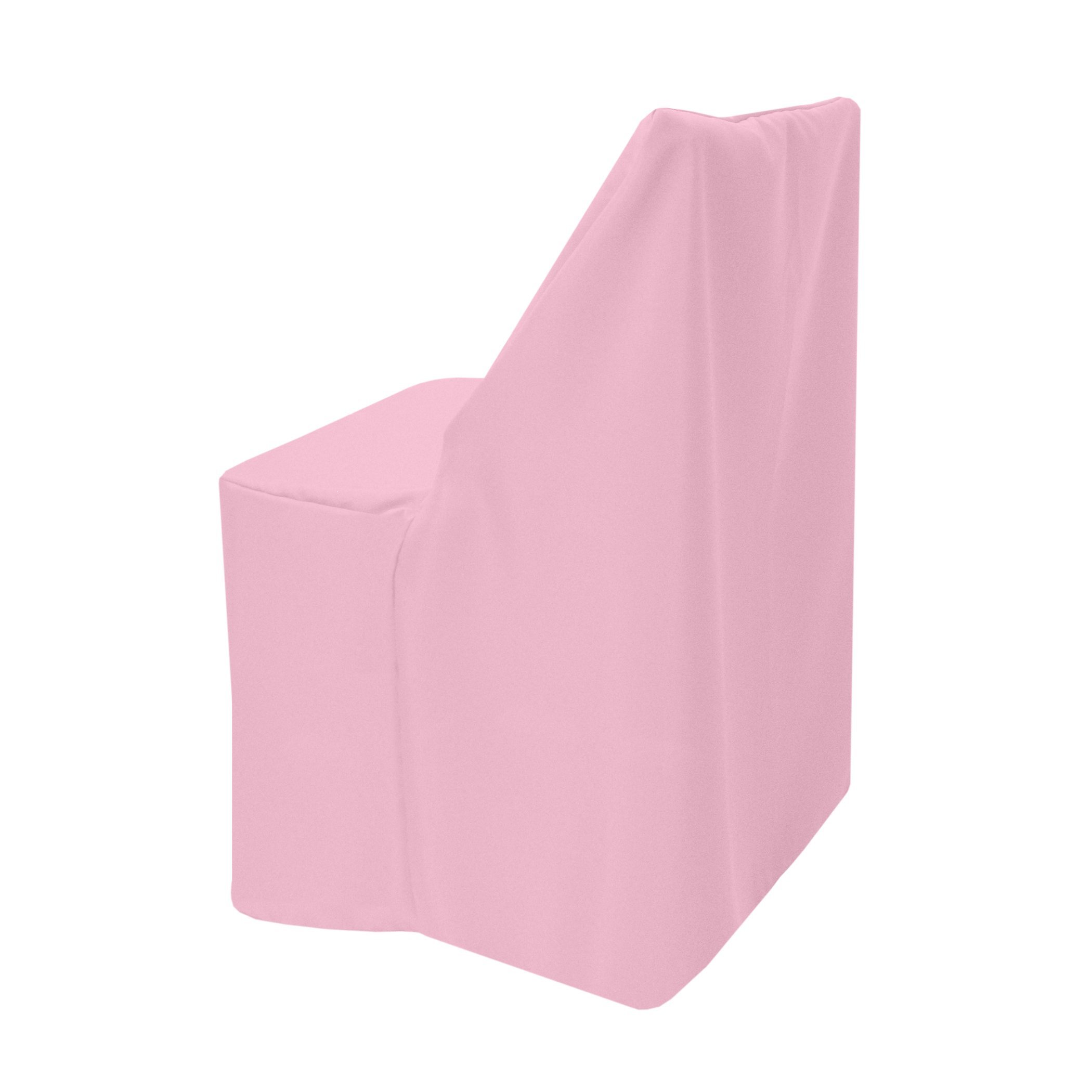 5-Pack Pink Polyester Folding Chair Covers - Universal Fit for Wood Folding Chairs, Washable & Wrinkle-Resistant - Perfect for Weddings, Parties, and Events