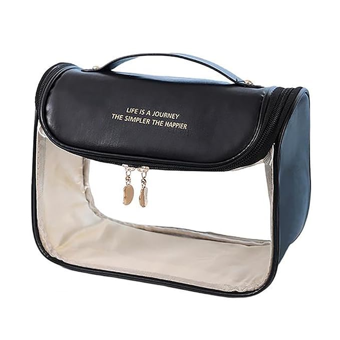 Eopzo Travel Makeup Bag - Waterproof Cosmetic Organizer for Women | Portable Shower & Toiletry Pouch | Perfect for Vacation, Gym & Business Trips | Essential Travel Accessories