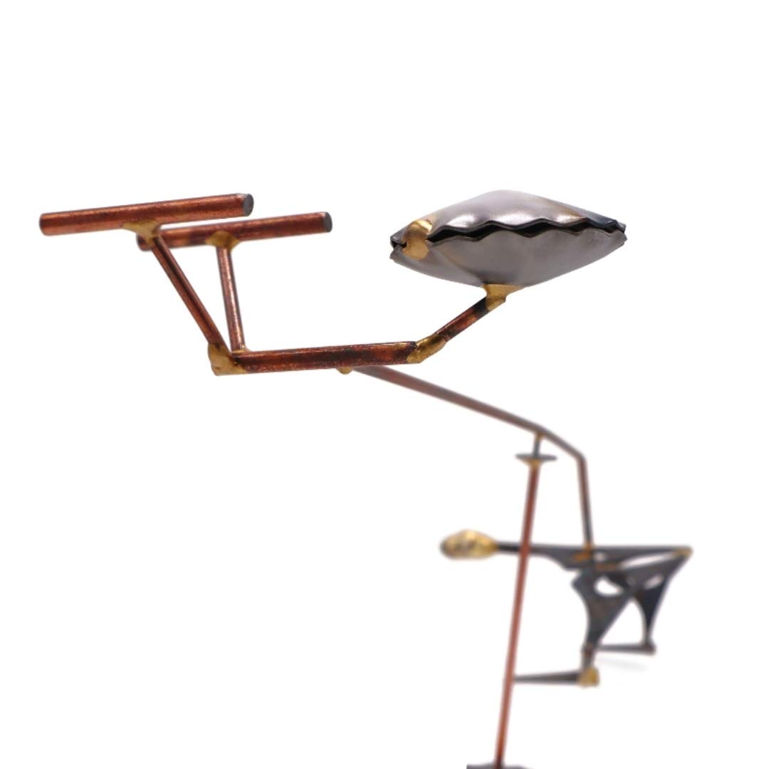 Handmade Metal Art Figurine - Balanced Star Ship & Star Bird Collectible | Unique Desk Accessories, Office Trophy, Boss Gift | Perfect for Home & Office Décor, Aviation Enthusiasts | Ideal for Display Shelves, Work Desks & Gift Giving
