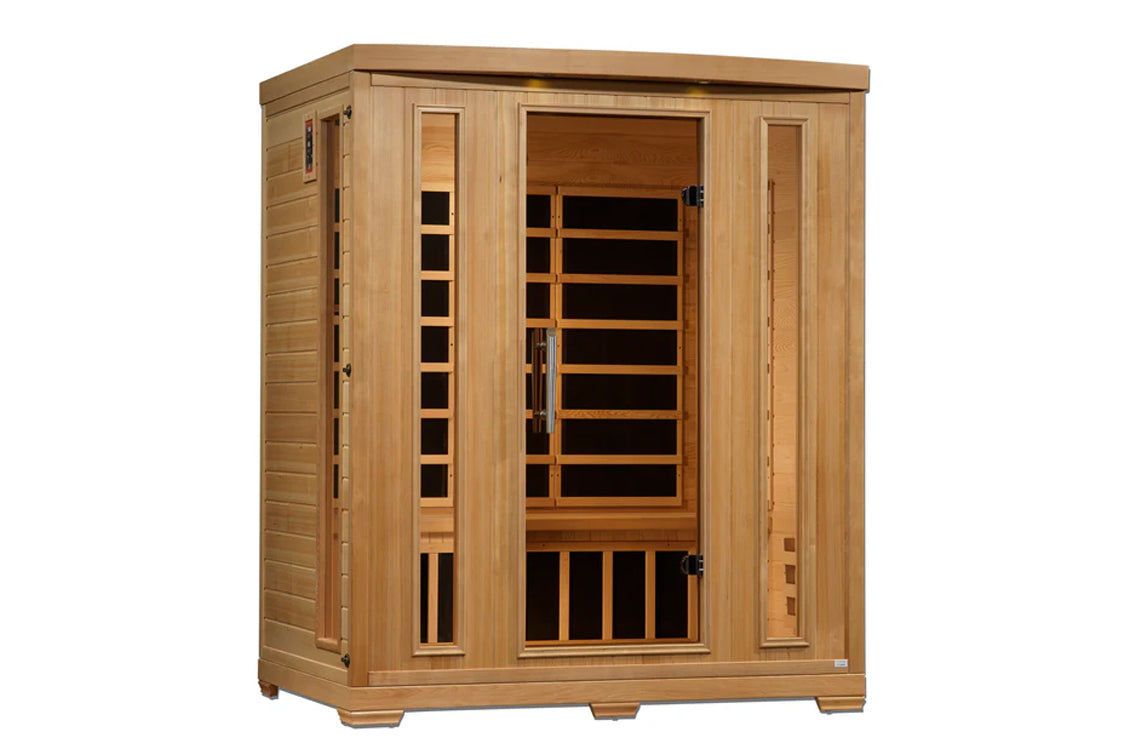 Pro 6 Melanie 3-Person Low EMF Far Infrared Sauna for Home Spa Therapy & Detox | Perfect for Relaxation, Pain Relief & Wellness