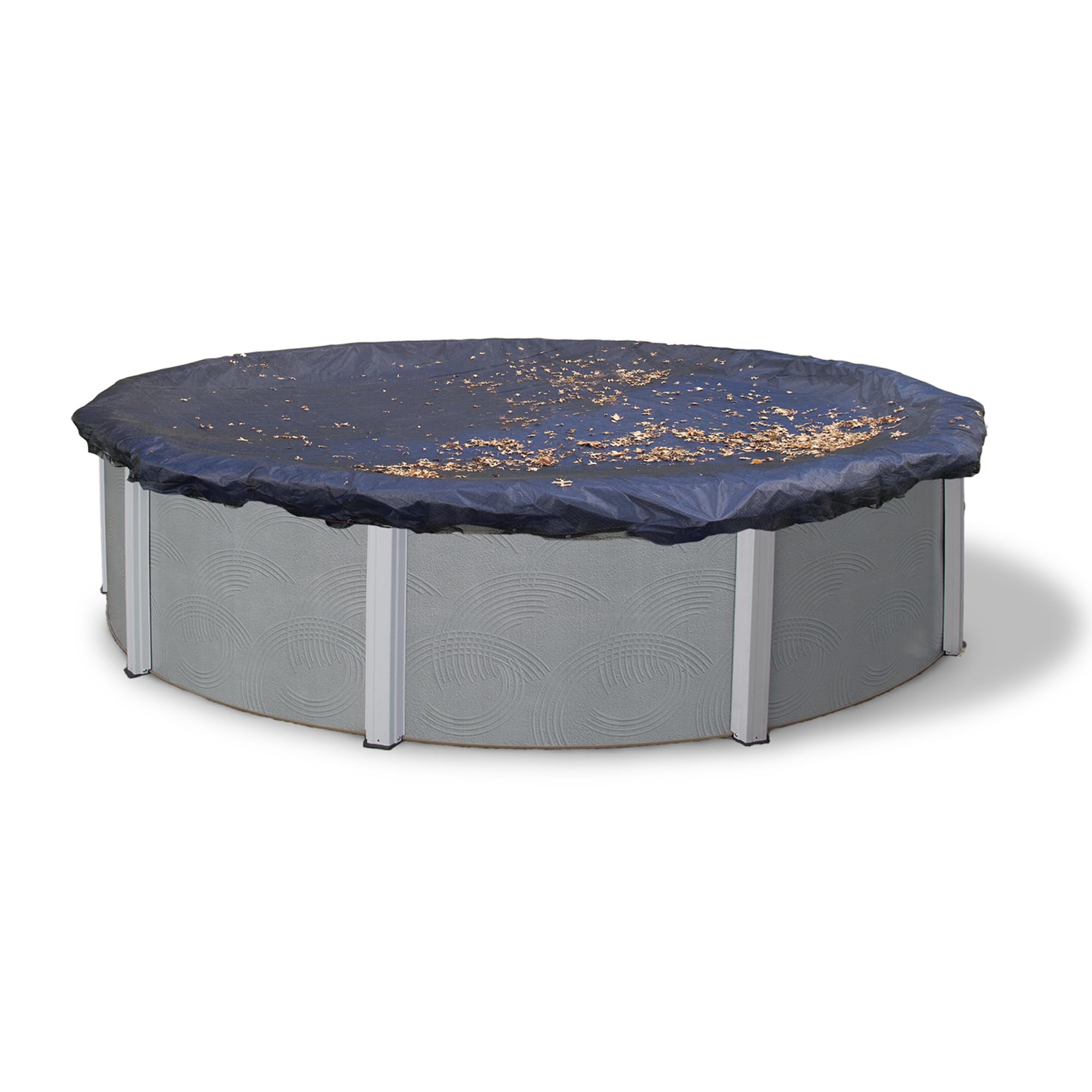 Blue Wave 30-Foot Round Leaf Net Above Ground Pool Cover - Heavy Duty Mesh Safety Cover for Inground & Outdoor Pools - Perfect for Fall Season Leaf Protection & Winter Pool Storage