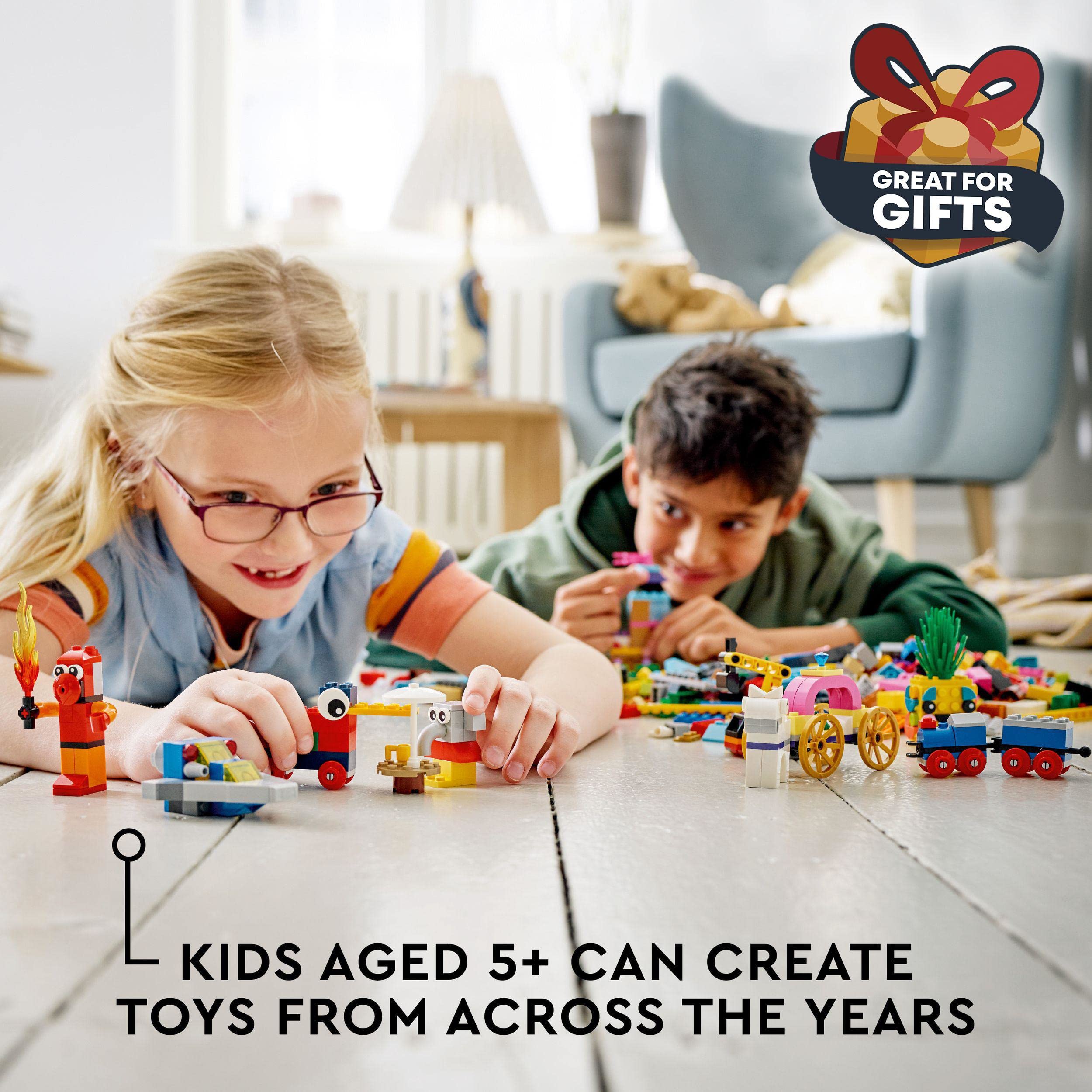 LEGO Classic 90th Anniversary Limited Edition Building Set - 11021 Pieces with Popular Models for Creative Play | Perfect for Birthday Gifts, STEM Learning & Family Bonding Activities