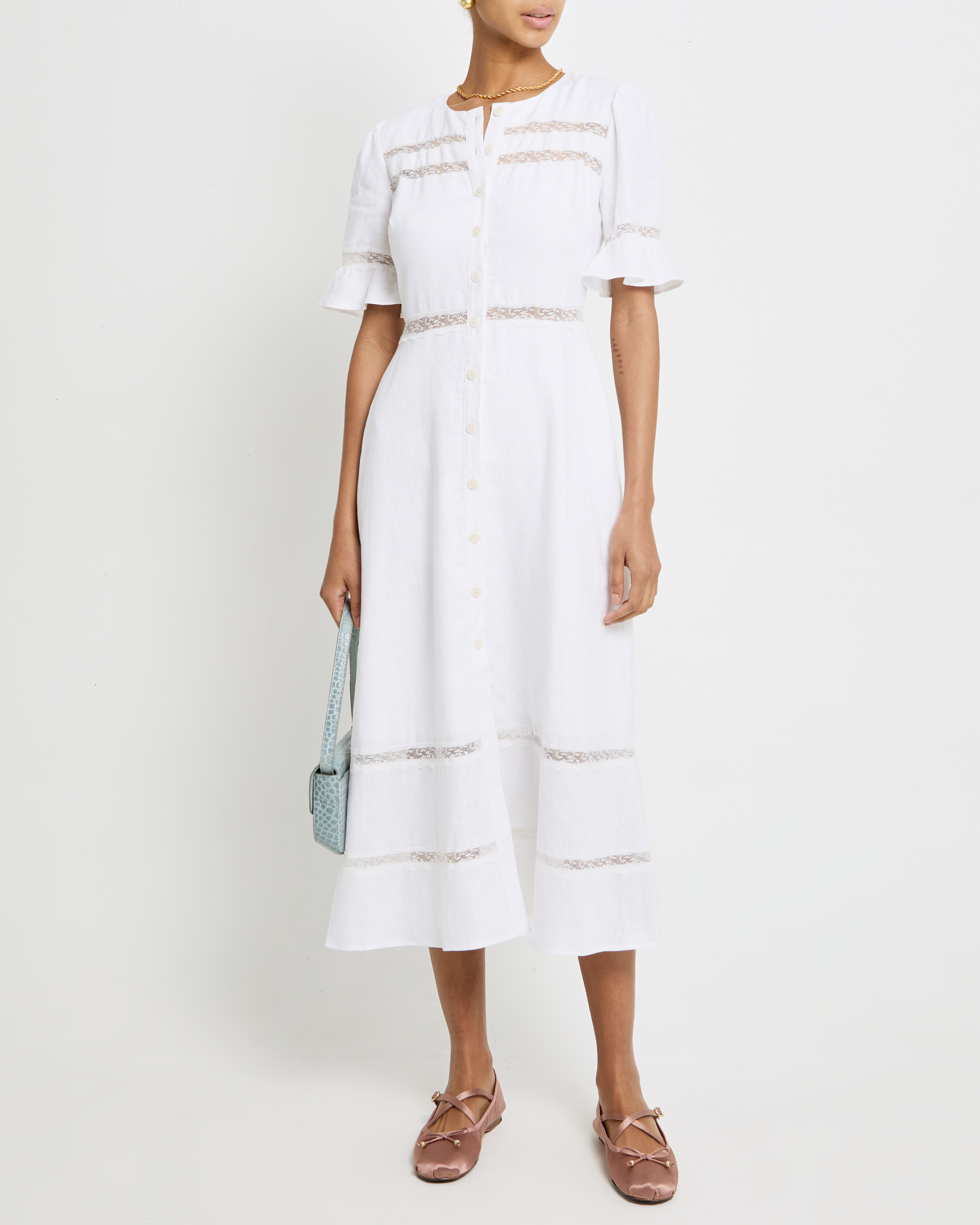 Adina Linen Dress for Women - Breathable Summer Maxi Dress with Pockets | Perfect for Beach Vacations, Brunch Dates & Casual Outings