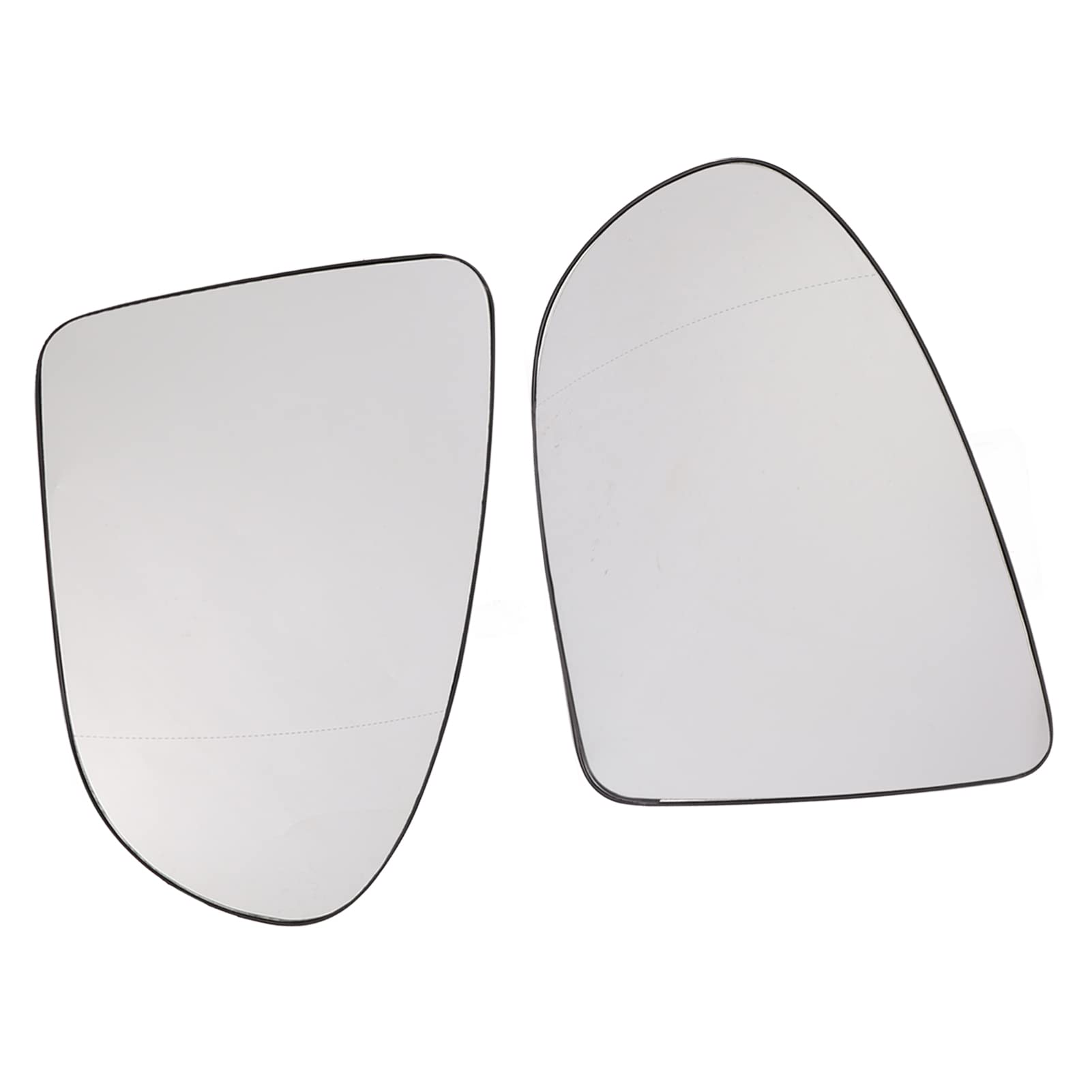 Qiilu Heated Side Mirror Replacement for Nissan Qashqai J10 2006-2013 - Left Side Exterior Mirror Glass (2PCS) - Perfect for Winter Driving & Enhanced Visibility