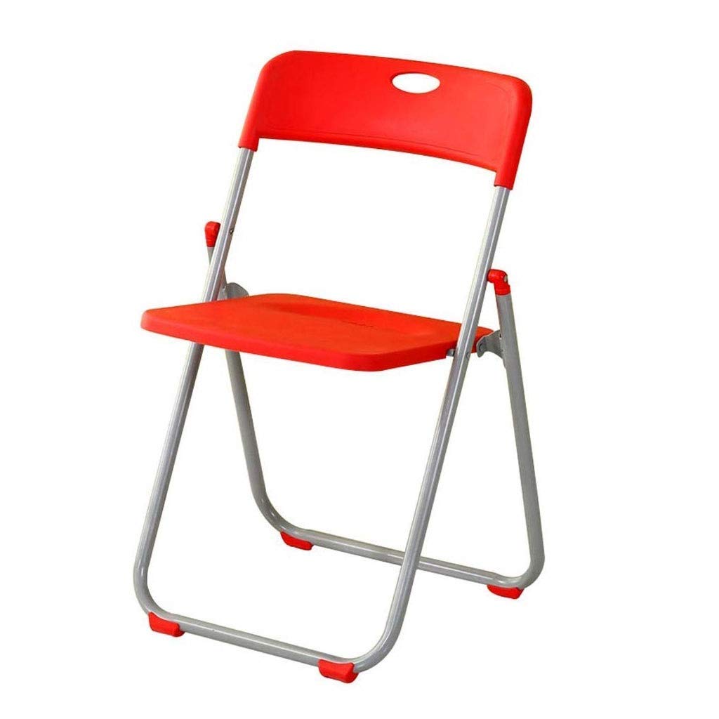 Portable Folding Chair Stool - Heavy Duty Steel Frame Office Chair for Training, Meetings, Home & Bathroom Use - Compact Space Saving Design for Small Apartments, Camping & Outdoor Events