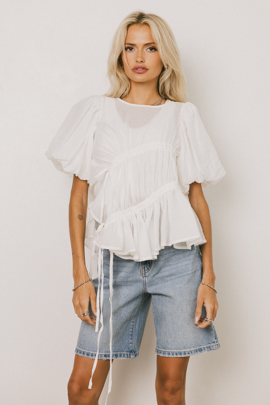 Aspen Sheer Blouse Women's Lightweight Flowy Tops - Perfect for Casual Wear, Office Outfits & Summer Fashion