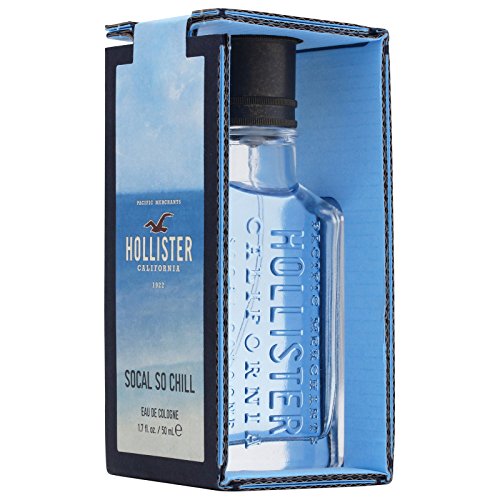Hollister So Cal So Chill Cologne for Men - 1.7oz (50ml) Eau de Toilette Spray | Fresh Citrus & Woody Fragrance | Perfect for Daywear, Casual Outings & Summer Evenings