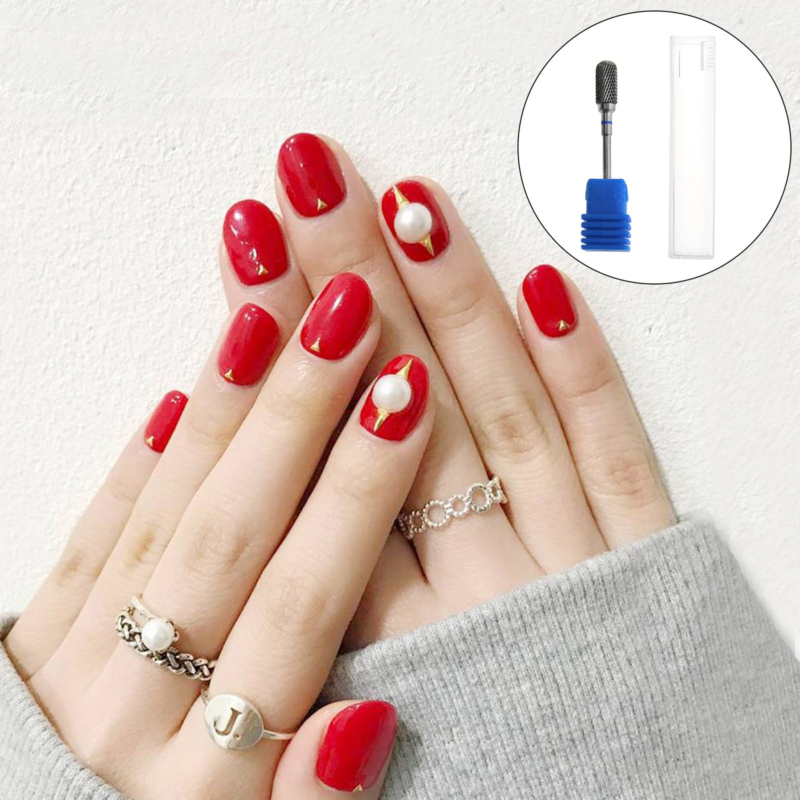 Premium Tungsten Carbide Nail Drill Bits for Professional Manicure & Pedicure - Durable Nail Art Tools for Salon & Home Use - Perfect for Acrylic, Gel, and Natural Nails